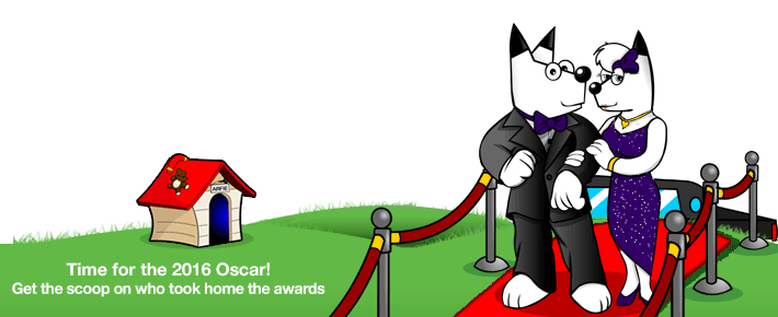 Arfie at the Oscar Awards.